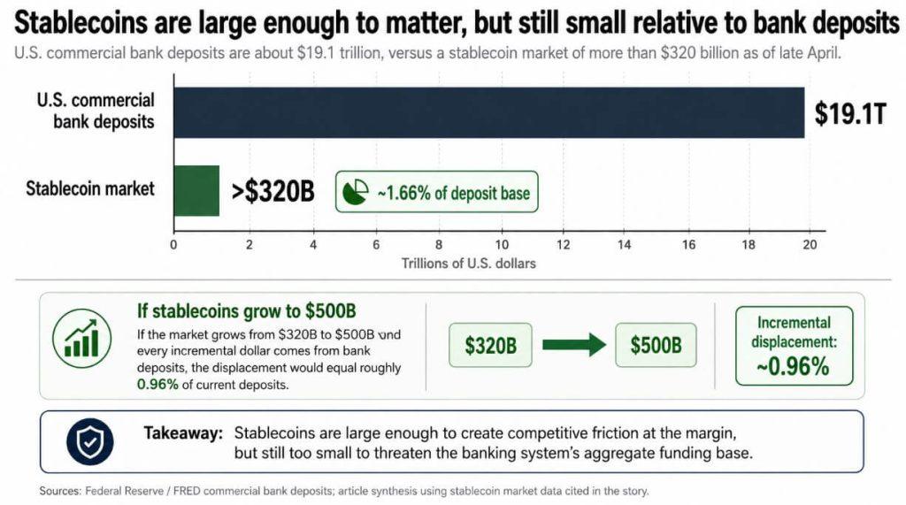 CLARITY’s delay to test Wall Street’s $6.6 trillion stablecoin warning which is at odds with White House view