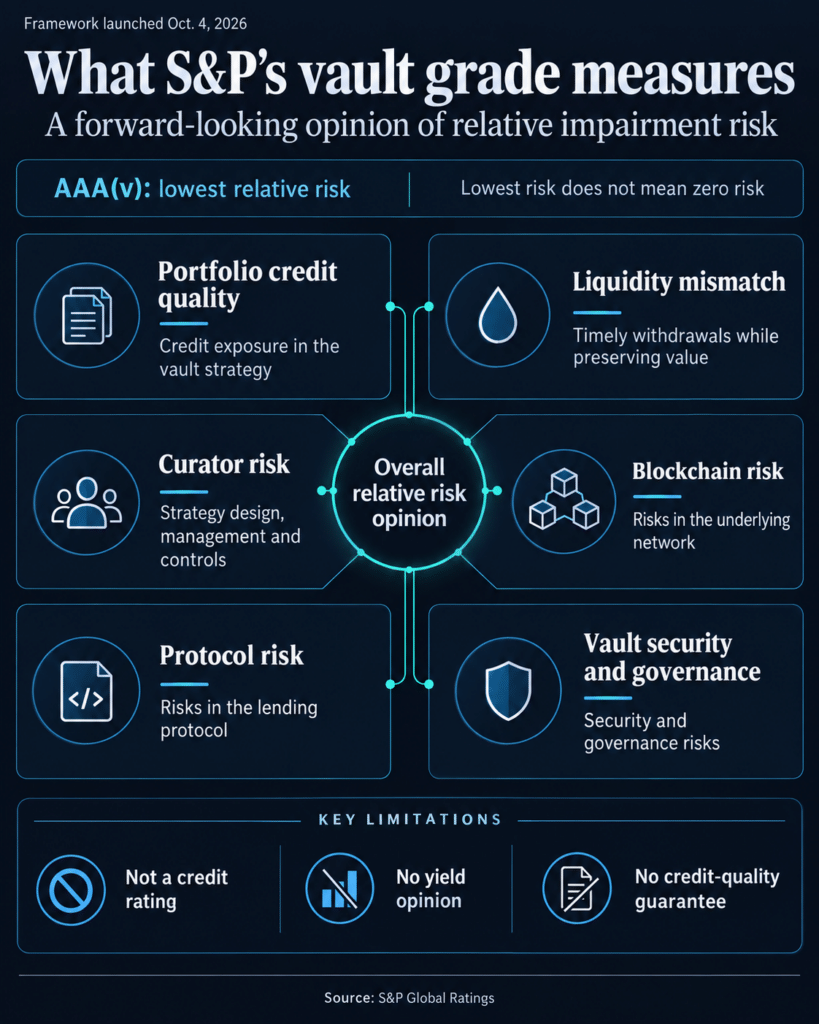 S&P brings ratings-style scrutiny to $10 billion crypto vault market as $6 million Base incident exposes risks